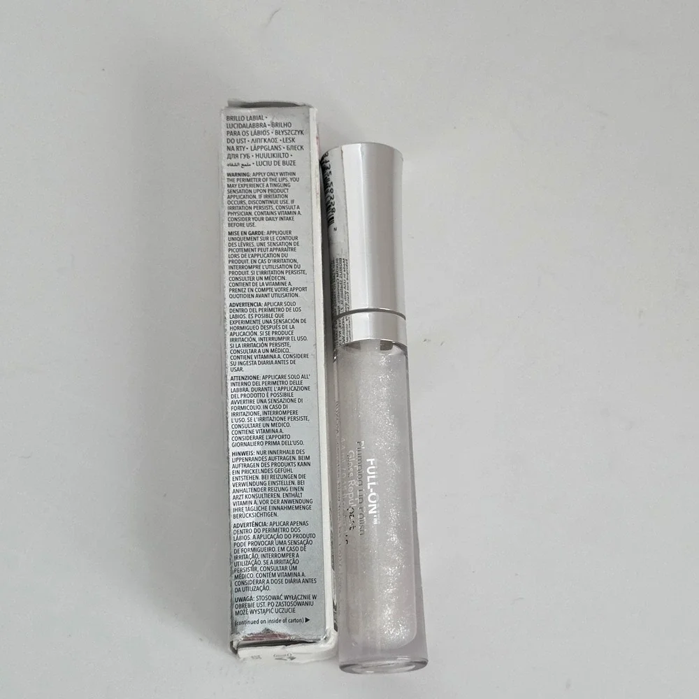 New Buxom Full-On Plumping Lip Polish Gloss Dominique Shimmer 0.15 fl oz NIB